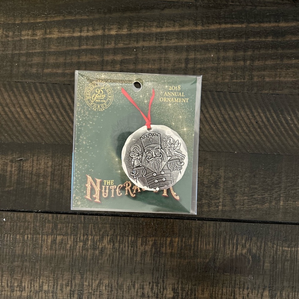 2018 Wendell August Forge Nutcracker Silver Ornament 💜